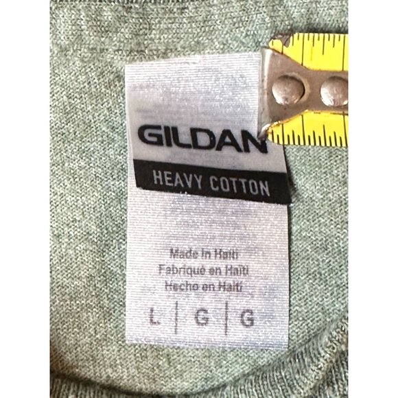 Outer Banks North Carolina Graphic T-Shirt Short Sleeves Green Preowned Gildan L - Picture 4 of 7